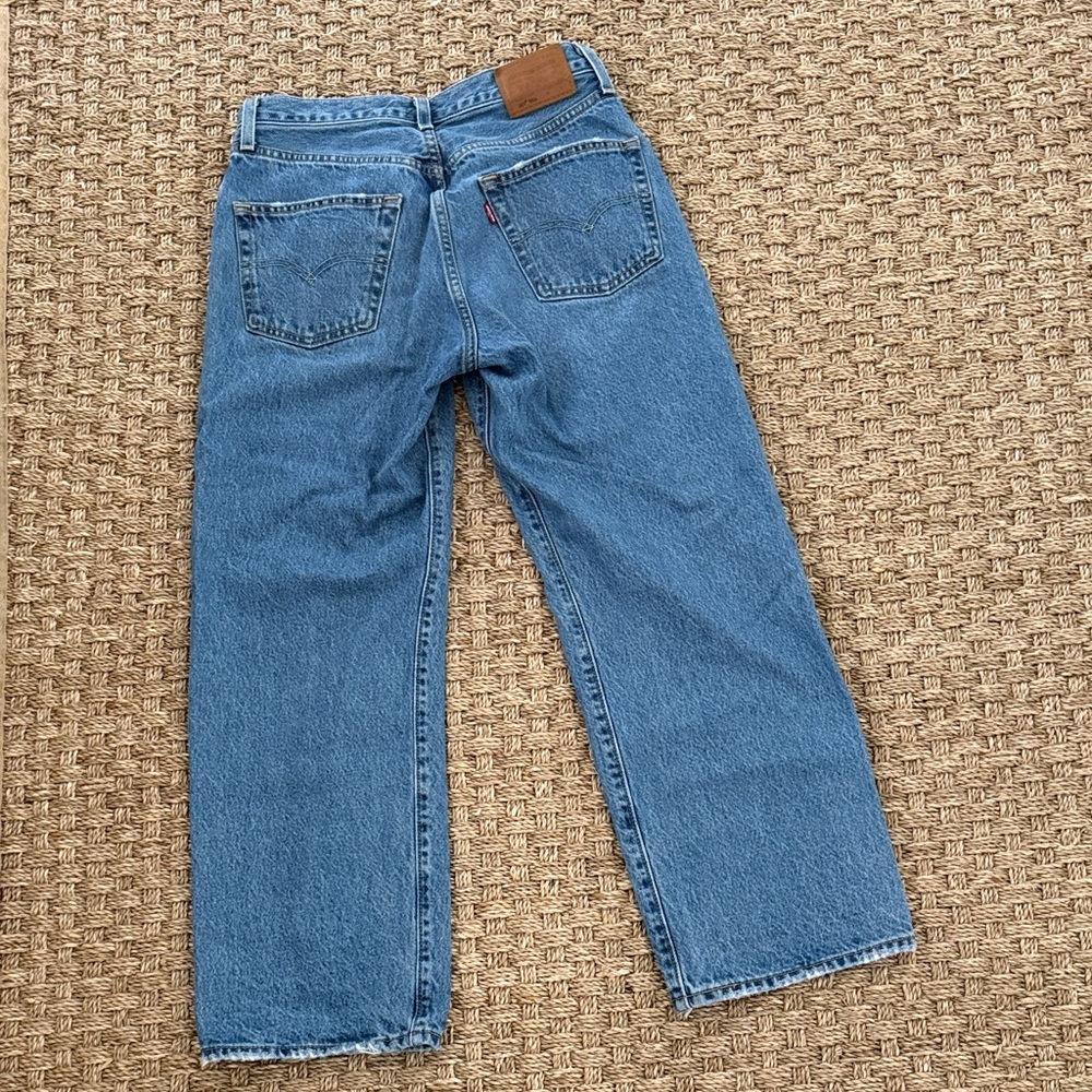 Levi's 501 90’s Women's Straight Leg Blue Jeans - Picture 5 of 7